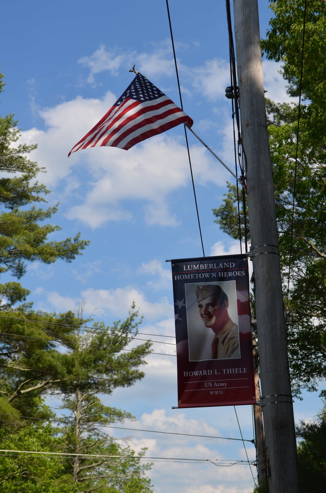 Part of Lumberland's Hometown Heroes project, honoring veteran Howard L. Thiele.